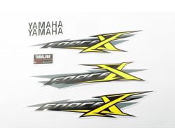 Наклейки (набор)   Yamaha X-FORCE   (30х6см, желтые)   (#7438)
