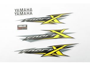 Наклейки (набор)   Yamaha X-FORCE   (30х6см, желтые)   (#7438)