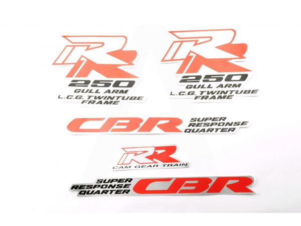 Наклейки (набор)   Honda CBR250   (25х10см, 3шт)   (#0912)