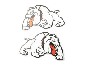 Наклейки (набор)   DOG   (24х15см, белые)   (#3401)