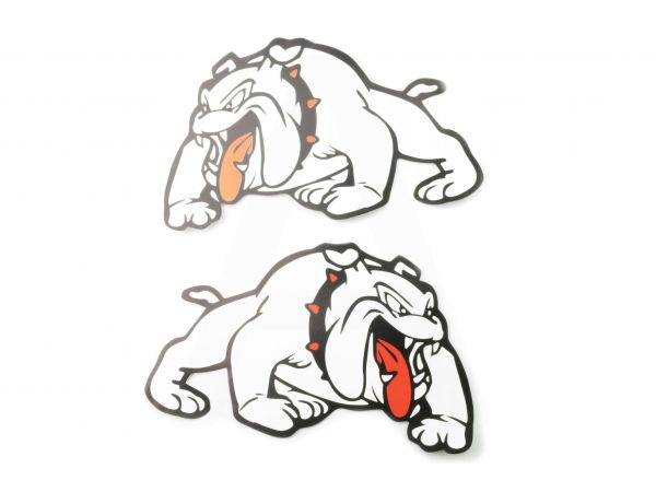 Наклейки (набор)   DOG   (24х15см, белые)   (#3401)