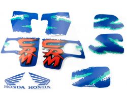 Наклейки (набор)   Honda CRM   (35х23см, синие)   (#2424)