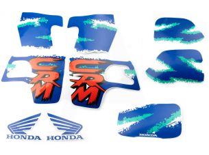 Наклейки (набор)   Honda CRM   (35х23см, синие)   (#2424)