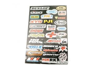 Наклейки (набор)   спонсоры, мультибренд   (44х30см)   (#5991B)