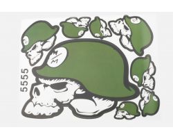 Наклейки (набор)   SKULL   (30х23см)   (#5555)