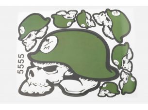 Наклейки (набор)   SKULL   (30х23см)   (#5555)