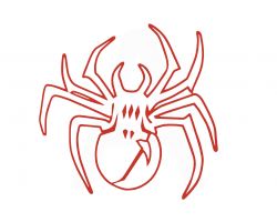 Наклейка   декор   SPIDER   (13х13см)   (#6883)