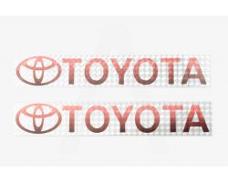 Наклейка   логотип   TOYOTA   (20х4см)   (#7035)