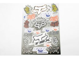 Наклейки (набор)   спонсор   FOX   (32х24см)   (#5996J)