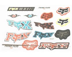 Наклейки (набор)   спонсор   FOX   (27х20см)   (#0037)