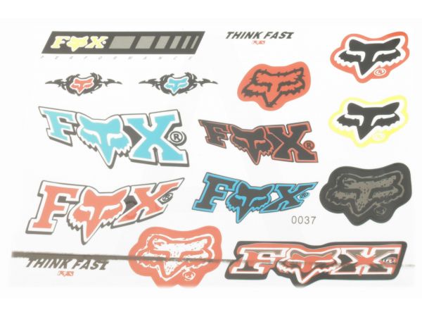 Наклейки (набор)   спонсор   FOX   (27х20см)   (#0037)