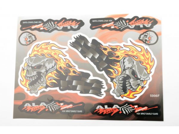 Наклейки (набор)   SKULL   (32х23см)   (#5996F)