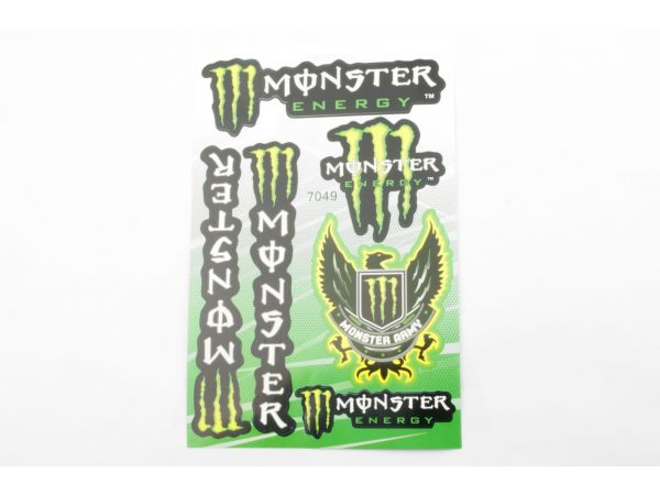 Наклейки (набор)   спонсор   MONSTER ENERGY   (27х18см)   (#7049)