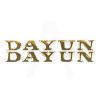 Наклейка   буквы   DAYUN   (19х4см, 2шт, золотые)   (#DYN)