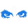 Наклейка   декор   EYES   (18х6см, синяя)   (#HQ5)