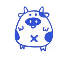 Наклейка   декор   PIG   (синяя)   (#HQ5)