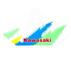 Наклейки (набор)   KAWASAKI   (29х14см)   (#0768)