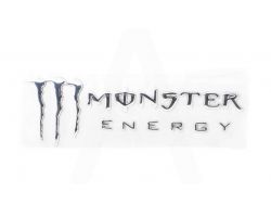 Наклейка   шильдик   MONSTER ENERGY   (19x7см, алюминий, хром)   (#4750)