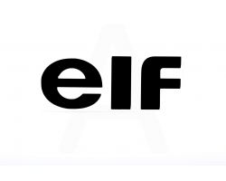 Наклейка   логотип   ELF   (16x6см)   (#1893)