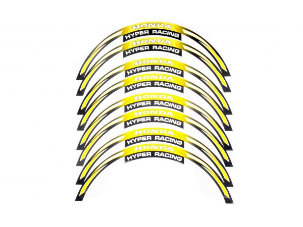 Наклейка   на колесо 17   Honda   (желтая, светоотражающая)