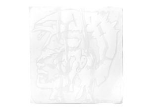 Наклейка   декор   IROKEZ   (12x13см, белая)   (#HQ655)