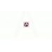 Наклейка   футбольный мяч   (7x6см, силикон)   (#SEA)