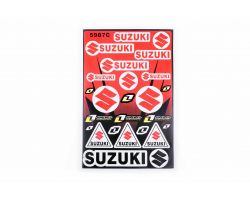 Наклейки (набор)   спонсор   SUZUKI   (30х45см)   (#5987C)