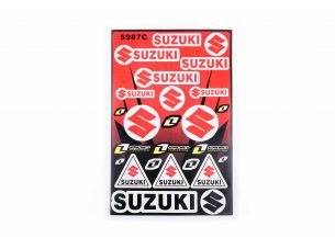 Наклейки (набор)   спонсор   SUZUKI   (30х45см)   (#5987C)