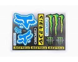 Наклейки (набор)   спонсоры, мультибренд   (23х31см)   (#7056)