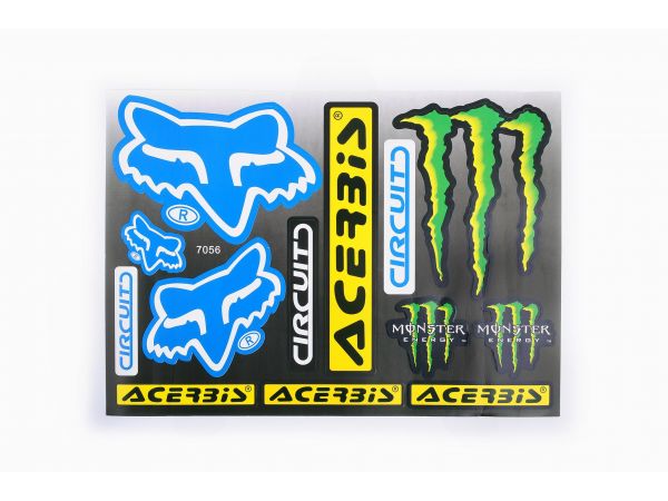 Наклейки (набор)   спонсоры, мультибренд   (23х31см)   (#7056)