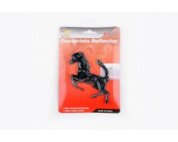 Наклейка   шильдик   HORSE   (10x8см, пластик, хром)   (#4256)