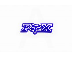 Наклейка   логотип   FOX   (7x1см, 20шт, синий)   (#4907)