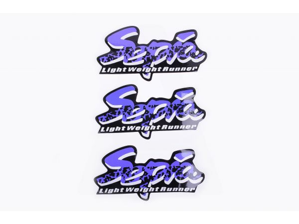 Наклейки (набор)   Suzuki SEPIA   (15х6см, 3шт, синие)   (#1220AB)