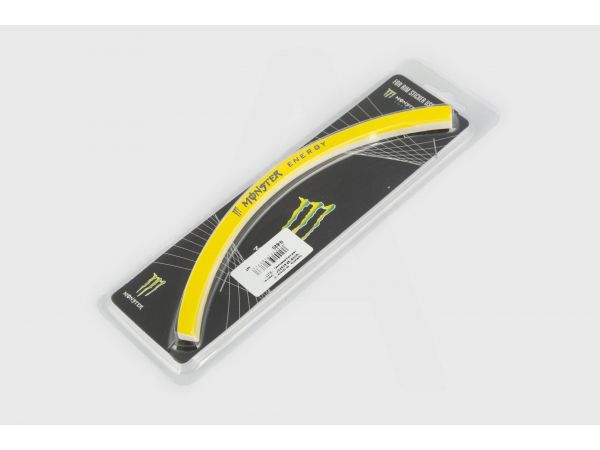 Наклейка   на колесо 18   MONSTER ENERGY   (желтая, светоотражающая)   GJCT