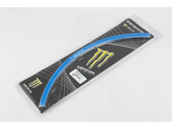 Наклейка   на колесо 17   MONSTER ENERGY   (синяя, светоотражающая)   GJCT