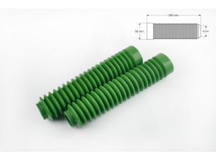 Гофры передней вилки (пара)   универсальные   L-250mm, d-30mm, D-50mm   (зеленые)   MZK