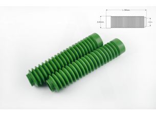 Гофры передней вилки (пара)   универсальные   L-190mm, d-30mm, D-45mm   (зеленые)   MZK