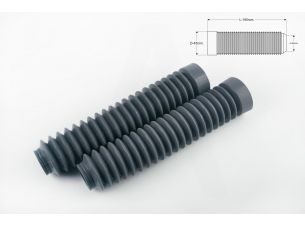 Гофры передней вилки (пара)   универсальные   L-190mm, d-30mm, D-45mm   (серые)   MZK