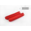 Гофры передней вилки (пара)   универсальные   L-190mm, d-30mm, D-45mm   (красные)   MZK