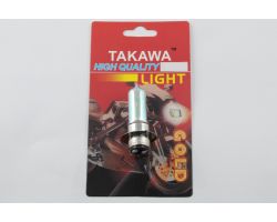 Лампа P15D-25-1 (1 ус)   12V 18W/18W   (хамелеон розовый)   (блистер)   TAKAWA   (mod:A)