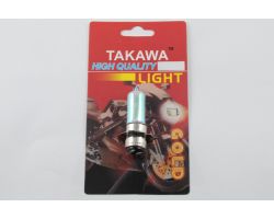 Лампа P15D-25-3 (3 уса)   12V 18W/18W   (хамелеон радужный)   (блистер)   TAKAWA   (mod:A)