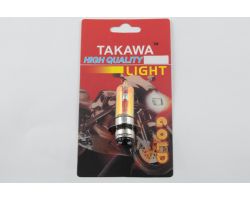 Лампа P15D-25-3 (3 уса)   12V 18W/18W   (хамелеон розовый)   (блистер)   TAKAWA   (mod:A)