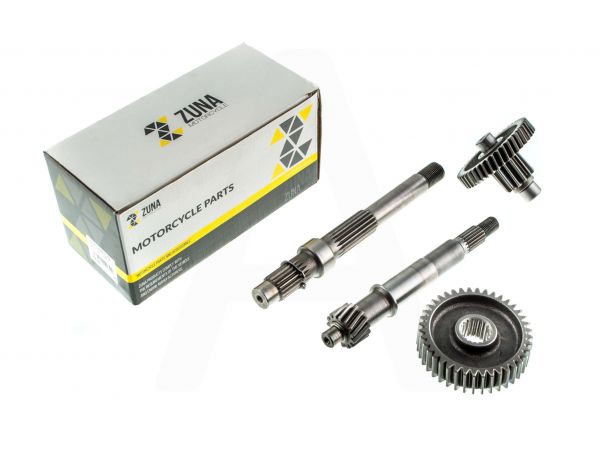 Редуктор (в сборе)   4T GY6 125/150   (длинный, под два амортизатора)   ZUNA