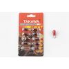 Лампа Т10 (безцокольная)   12V 3W   (габарит, приборы)   (красная)   TAKAWA