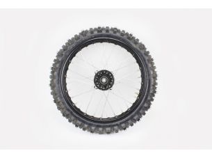 Колесо переднее спицованное + ШИНА, в сборе 60/100-14 (2,50-14") ось "12мм"