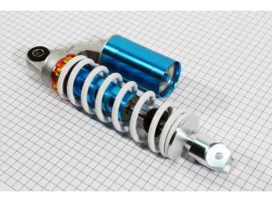Амортизатор задний GY6/Yamaha - 270мм*d60мм (втулка 12мм / вилка 8мм) газовый регулир., белый