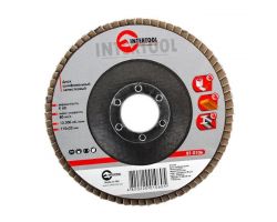 Диск шлифовальный лепестковый 115x22 мм, зерно K60 INTERTOOL