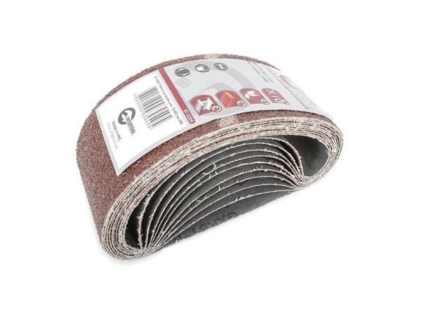 Лента шлифовальная 75x457мм, зерно 40, уп. 10 шт. INTERTOOL