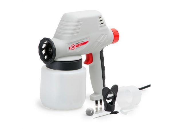 Краскопульт электрический 110 Вт., форсунка 0.8 мм, бачок 0.8л., 300 мл/мин INTERTOOL
