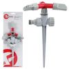 Дождеватель круговой с вращающейся головкой на костыле. PP, ABS, Zinc alloy INTERTOOL